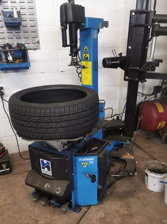 A Tyre fitting machine